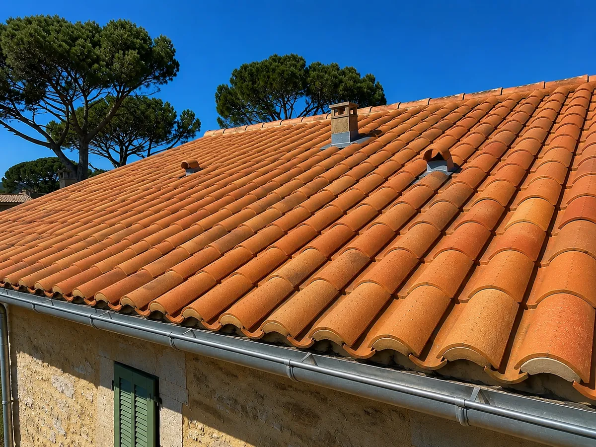Après · Démoussage complet et hydrofuge sur toiture marseillaise à Marseille (13)
